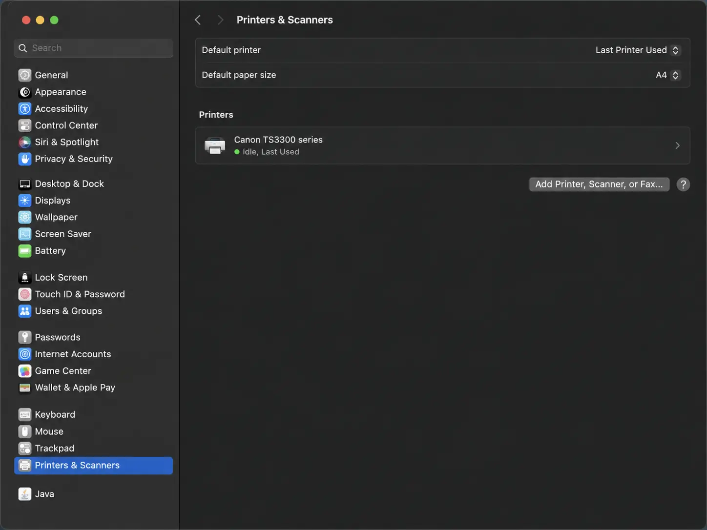 Connecting Canon Printer to WiFi on Mac